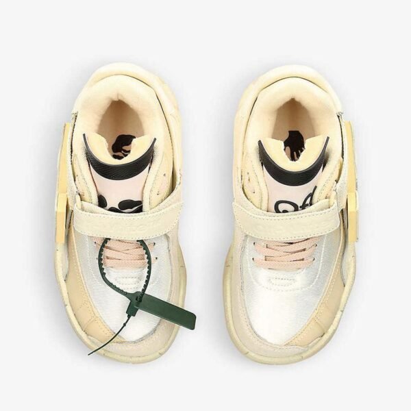 Off-White Puzzle Couture Leather And Woven Low-Top Trainers